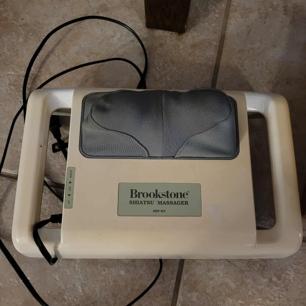 BROOKSTONE Portable Shiatsu Massager Model AHP-K5 Tested